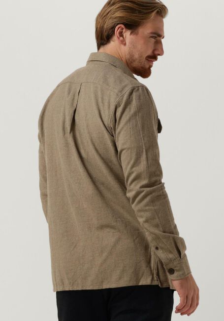Taupe DSTREZZED Casual overhemd SHIRT MELANGE FLANNEL - large