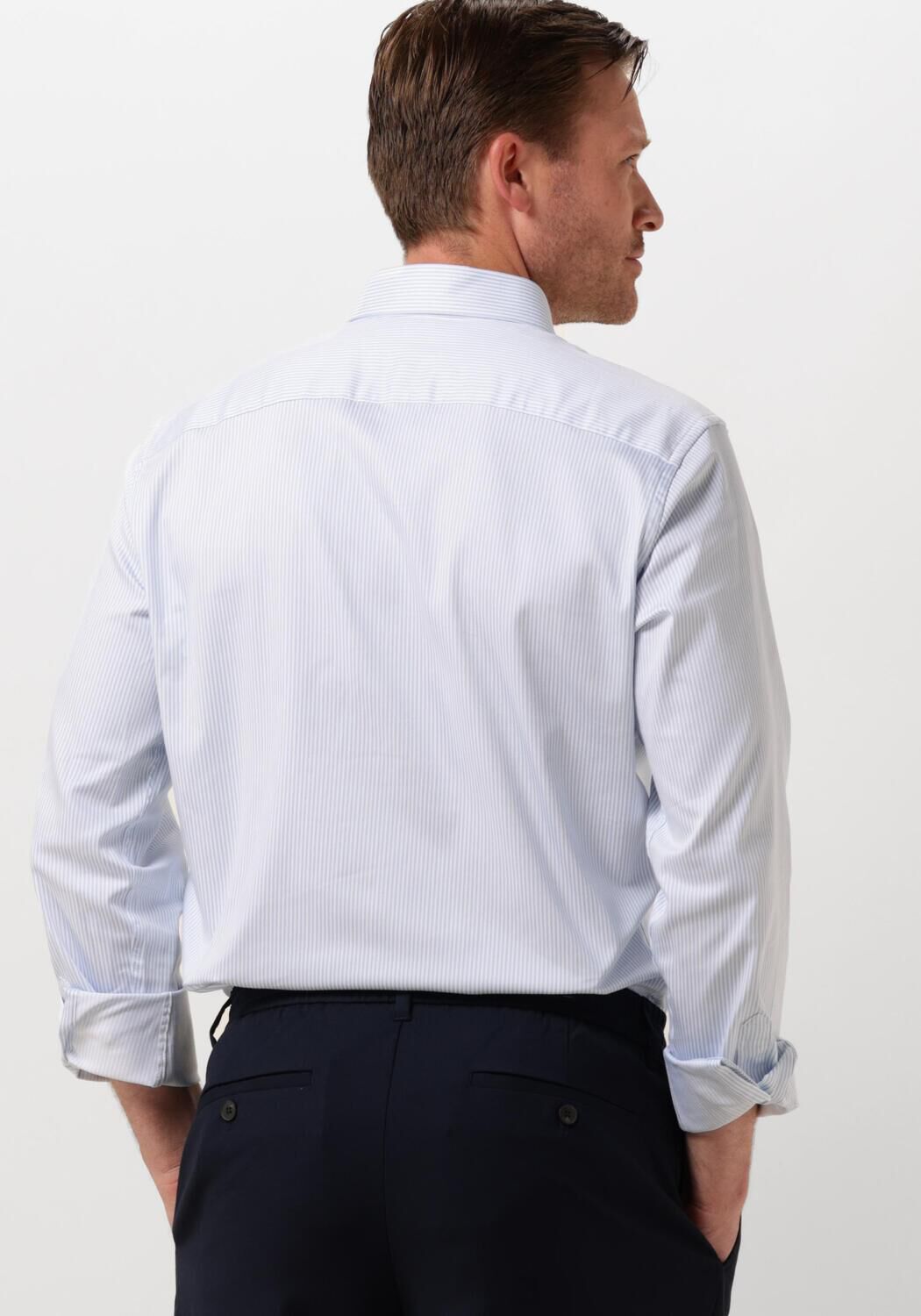 SELECTED HOMME Heren Overhemden Slhslim-performance Shirt Ls Noos Blauw