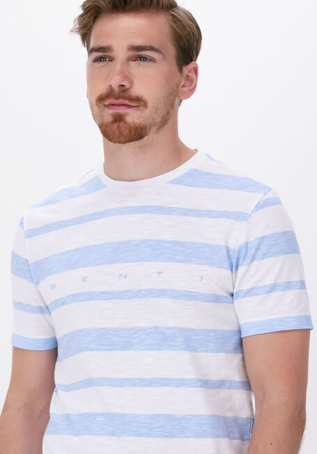 Blauw/wit gestreepte GENTI T-shirt J5029-1222 - large