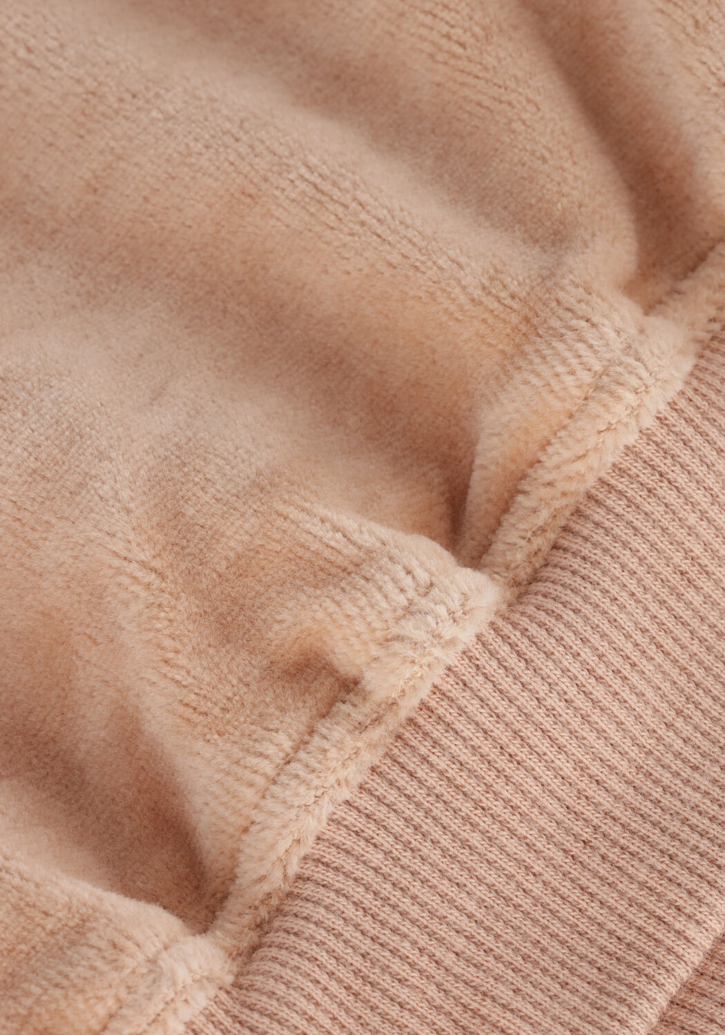 Lichtroze QUINCY MAE Trui VELOUR RELAXED SWEATSHIRT - large