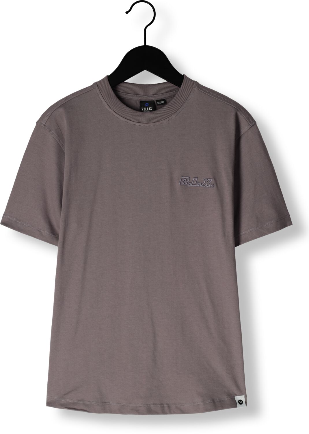 RELLIX Jongens Polo's & T-shirts Oversized T-shirt Embroidery Bruin