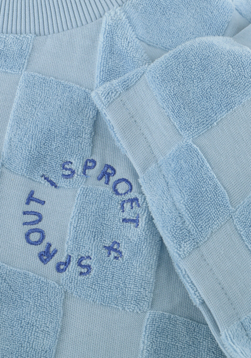 Lichtblauwe Sproet & Sprout Polo RAGLAN SWEATSHIRT TERRY - large