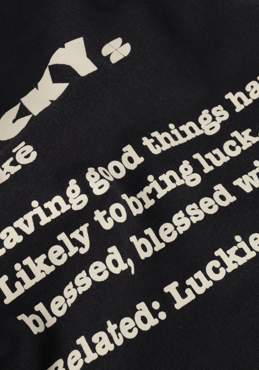 Zwarte BY-BAR T-shirt THELMA DICTIONARY TOP - large