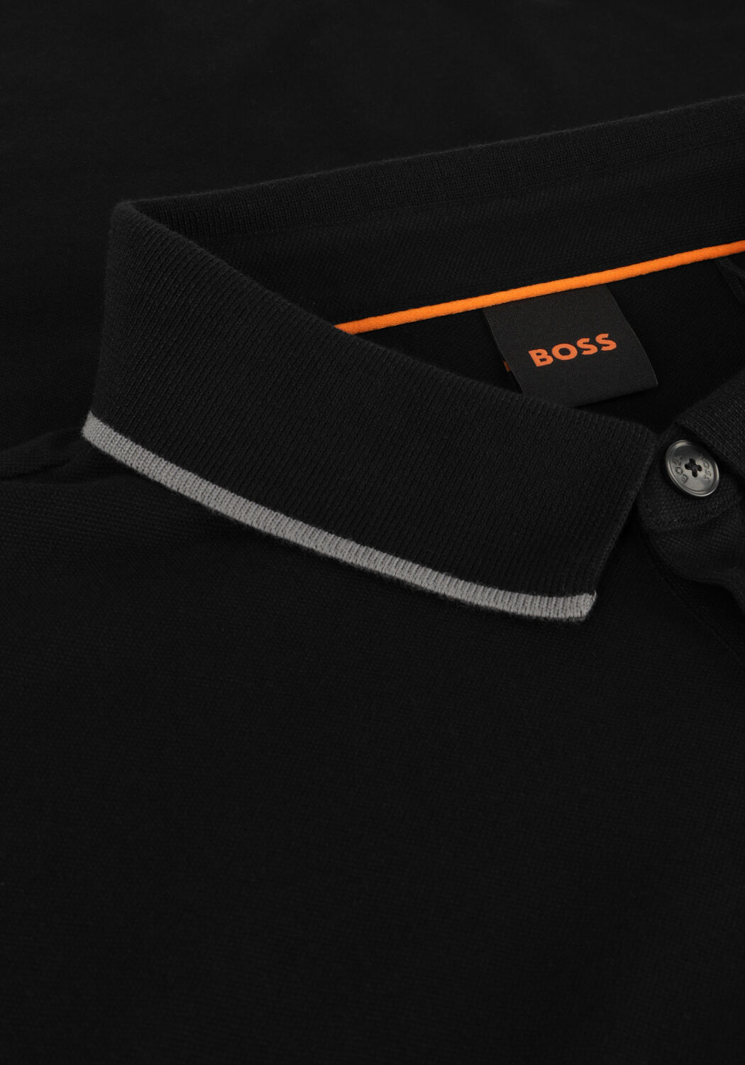 Zwarte BOSS ORANGE Polo PASSERTIPLONG - large