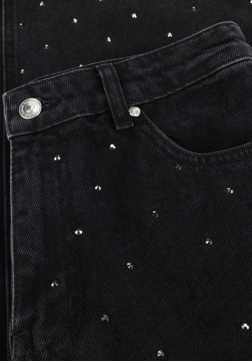 Zwarte SECOND FEMALE Straight leg jeans JAYDEN DENIM JEANS - large