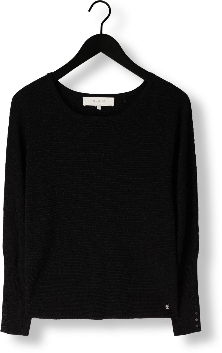 NUKUS Dames Truien & Vesten Batwing Pullover Lurex Zwart
