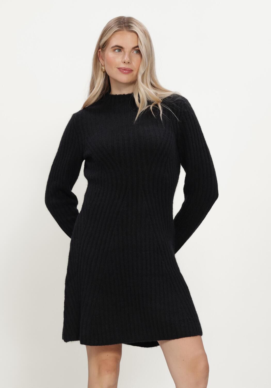Y.A.S. YAS Dames Jurken Yasdolly Ls Knit Dress Zwart