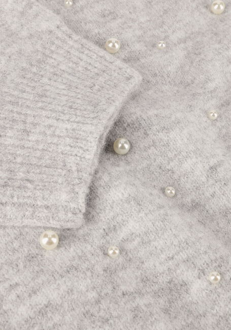 Lichtgrijze NEO NOIR T-shirt MAIA PEARL KNIT TEE Lichtgrijze NEO NOIR T-shirt MAIA PEARL KNIT TEE - large