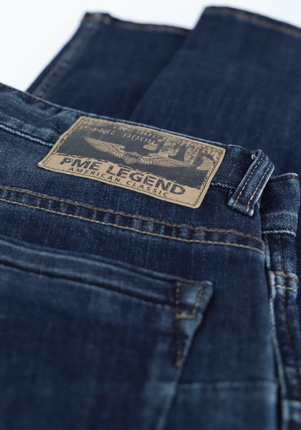 Donkerblauwe PME LEGEND Slim fit jeans NIGHTFLIGHT - large