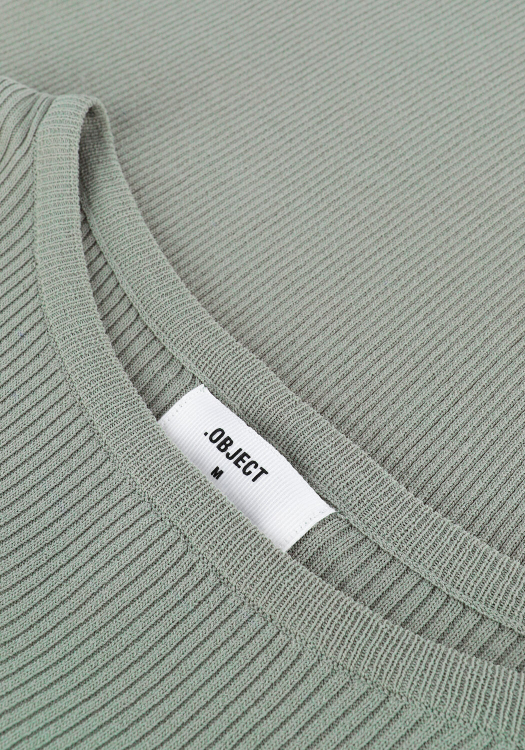 Groene OBJECT Top OBJHARRIET L/S KNIT PULLOVER - large