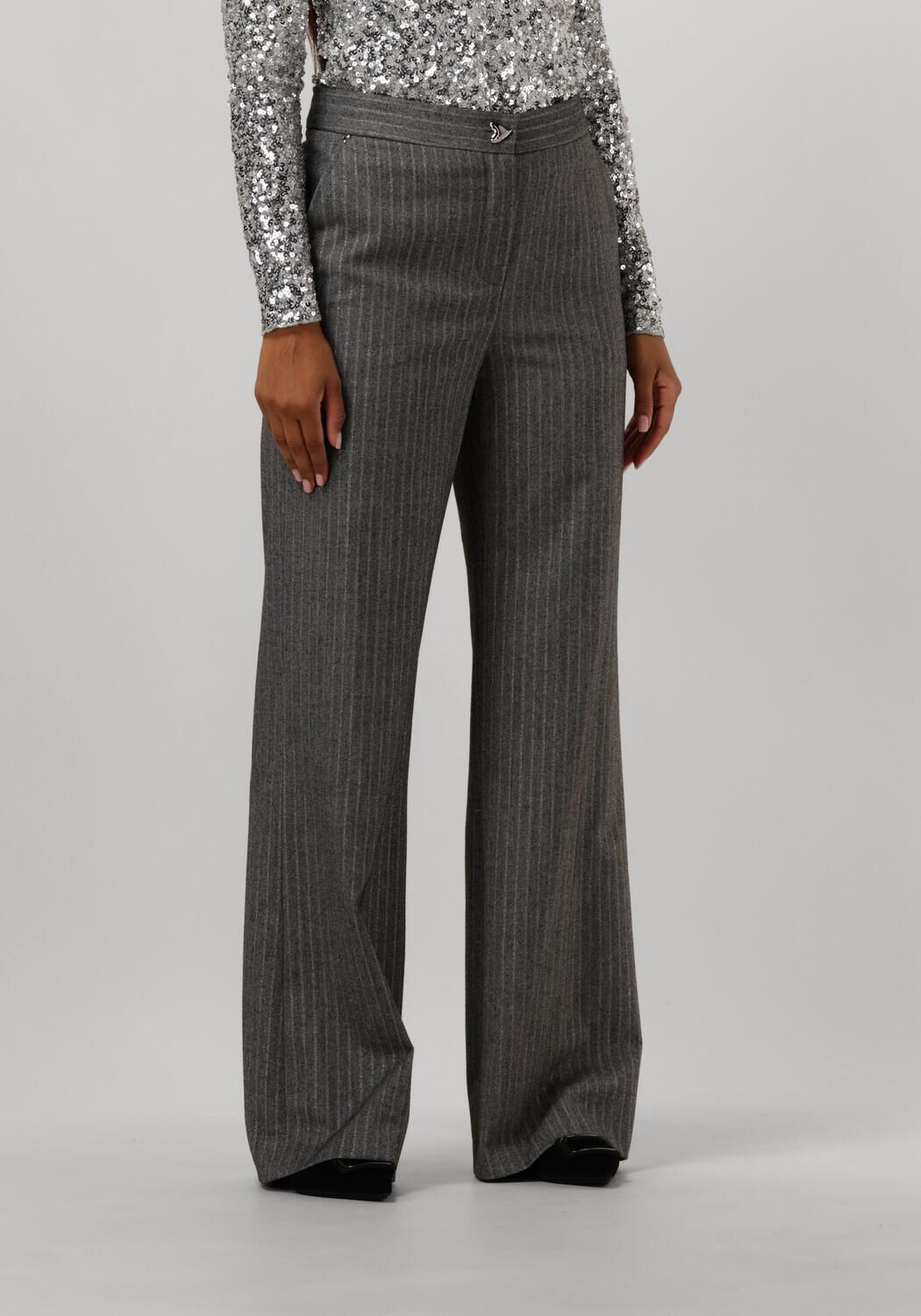 Caroline Biss Elegante Grijze Glitterbroek Gray Dames
