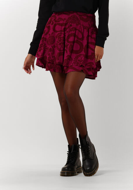 Bordeaux ALIX THE LABEL Minirok LADIES WOVEN DRAGON MINI SKIRT - large