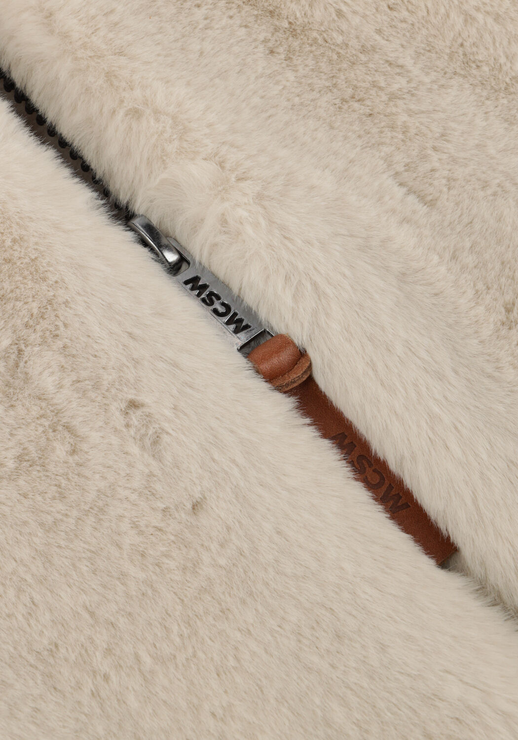 Beige MOSCOW Faux fur jas 08-08-EVELYN-3 - large