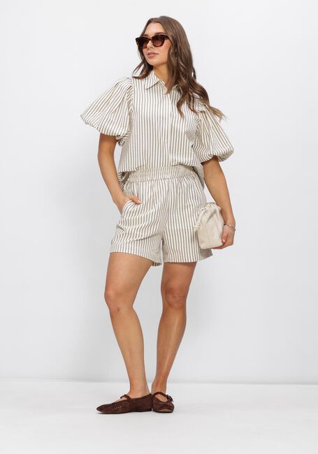 Gebroken wit NOTRE-V Korte broek NV-HEINTINA CREPE STRIPE - large