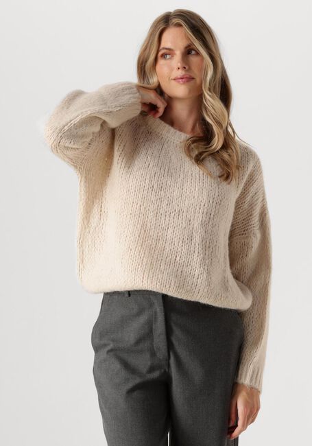Beige SUMMUM Trui SWEATER ALPACA BLEND KNIT - large