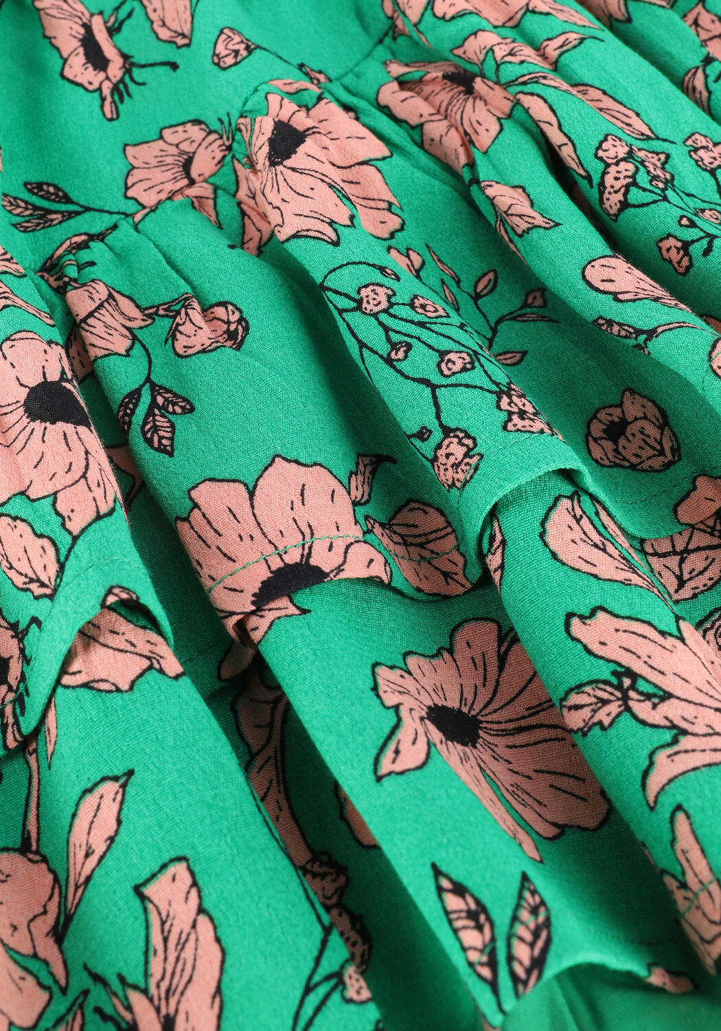 Groene ALIX THE LABEL Minirok NAIVE FLOWER MINI SKIRT - large