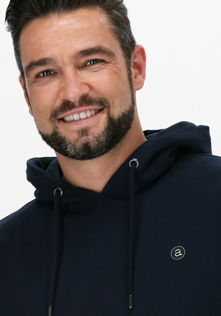 Donkerblauwe ANERKJENDT Sweater AKNIGEL ORGANIC HOODIE - large