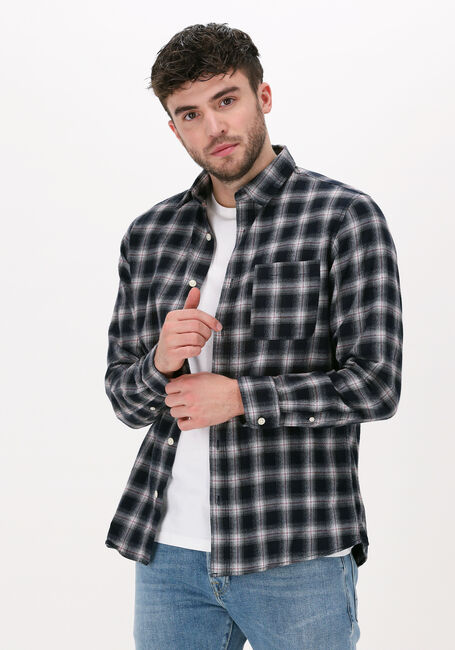 Donkerblauwe SELECTED HOMME Casual overhemd SLHSLIMARDEE SHIRT LS CHECK M - large