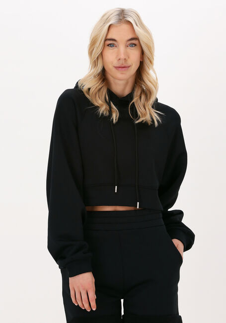 Zwarte LUNE ACTIVE Sweater KATIE CROPPED HOODIE - large