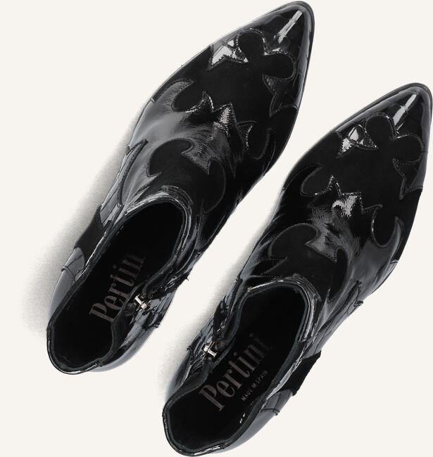 Zwarte PERTINI Enkellaarsjes 32709 Zwarte PERTINI Enkellaarsjes 32709 - large