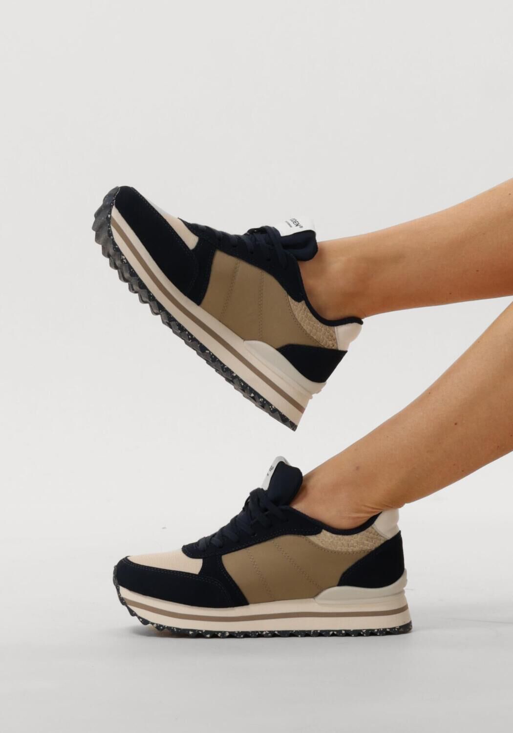 Blauwe WODEN Lage sneakers RONJA PLATEAU - large