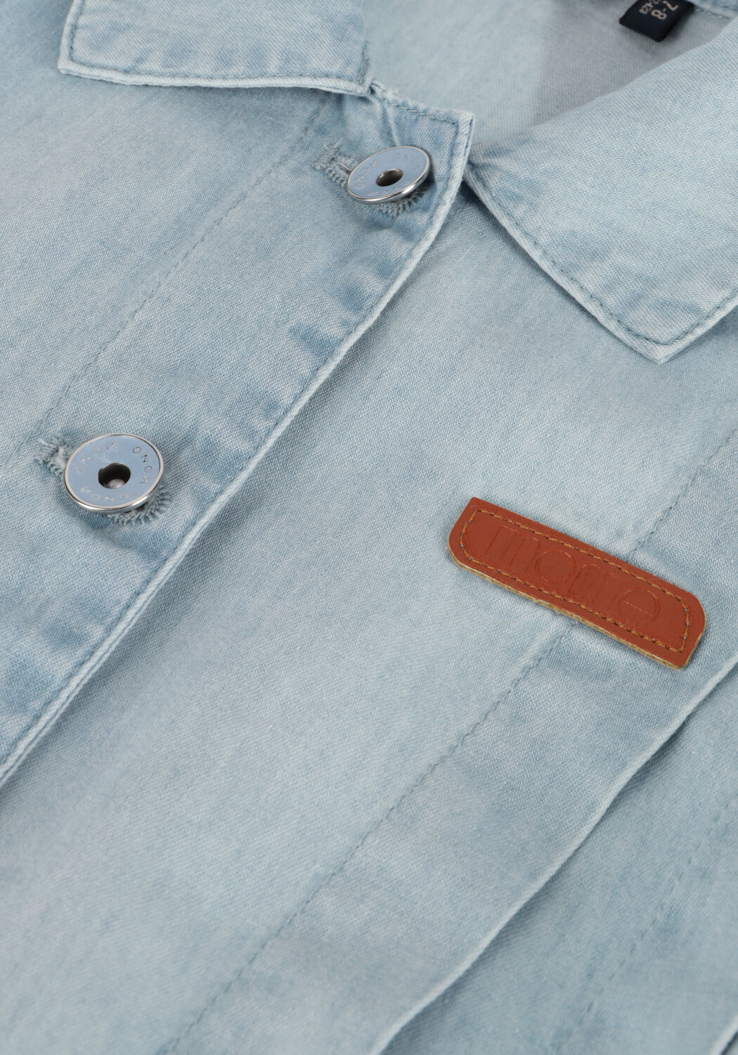 Blauwe NONO Gilet DONKA SLEEVELESS DENIM BUTTON UP VEST - large