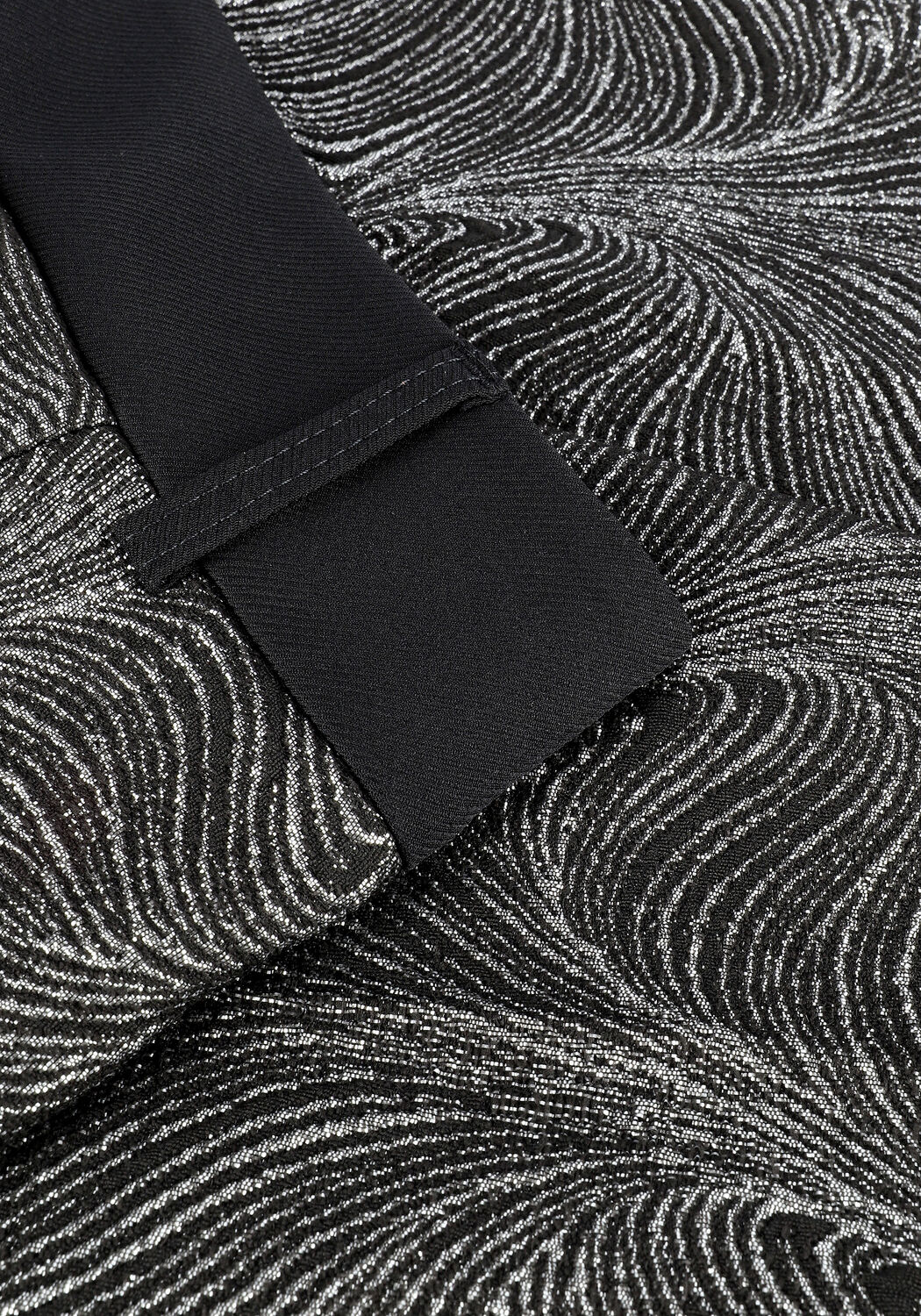 Zwarte SUMMUM Flared broek TROUSERS JACQUARD - large