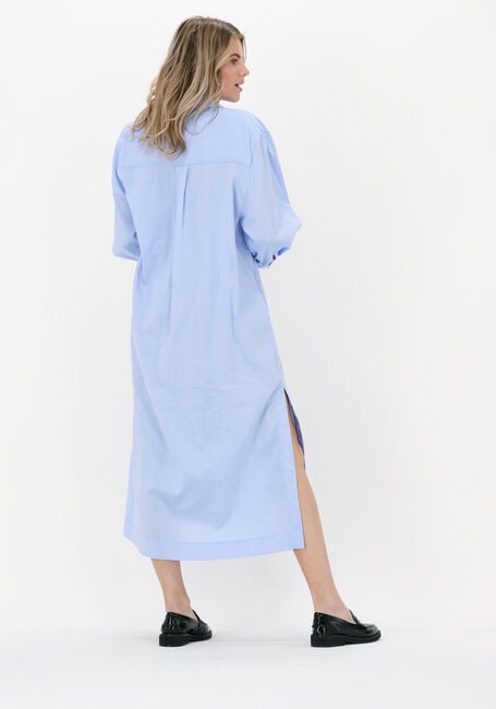 Blauwe 10 DAYS Midi jurk OXFORD DRESS - large