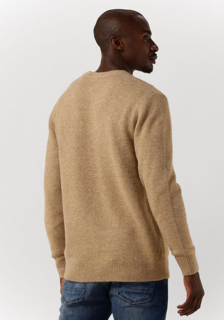 Camel SCOTCH & SODA Trui SOFT KNIT MELANGE CREWNECK PULL - large
