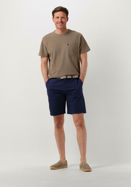 Donkerblauwe SCOTCH & SODA Korte broek STUART - GARMENT-DYED PIMA COTTON CHINO SHORT - large