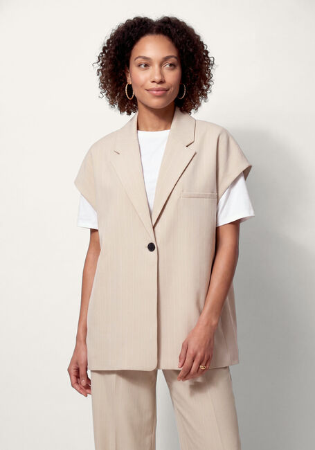 Beige SECOND FEMALE Gilet JENNEA WAISTCOAT - large