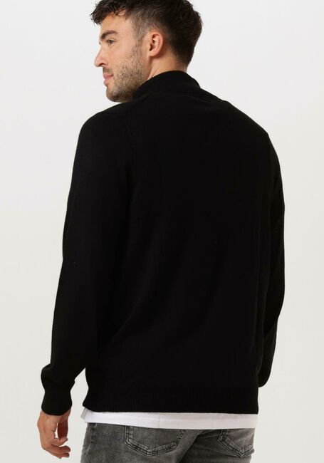 Zwarte LYLE & SCOTT Trui COTTON MERINO QUARTER ZIP JUMPER - large