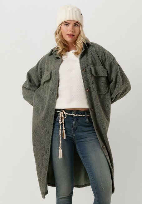 Groene CIRCLE OF TRUST Teddy jas TEDDY COAT - large
