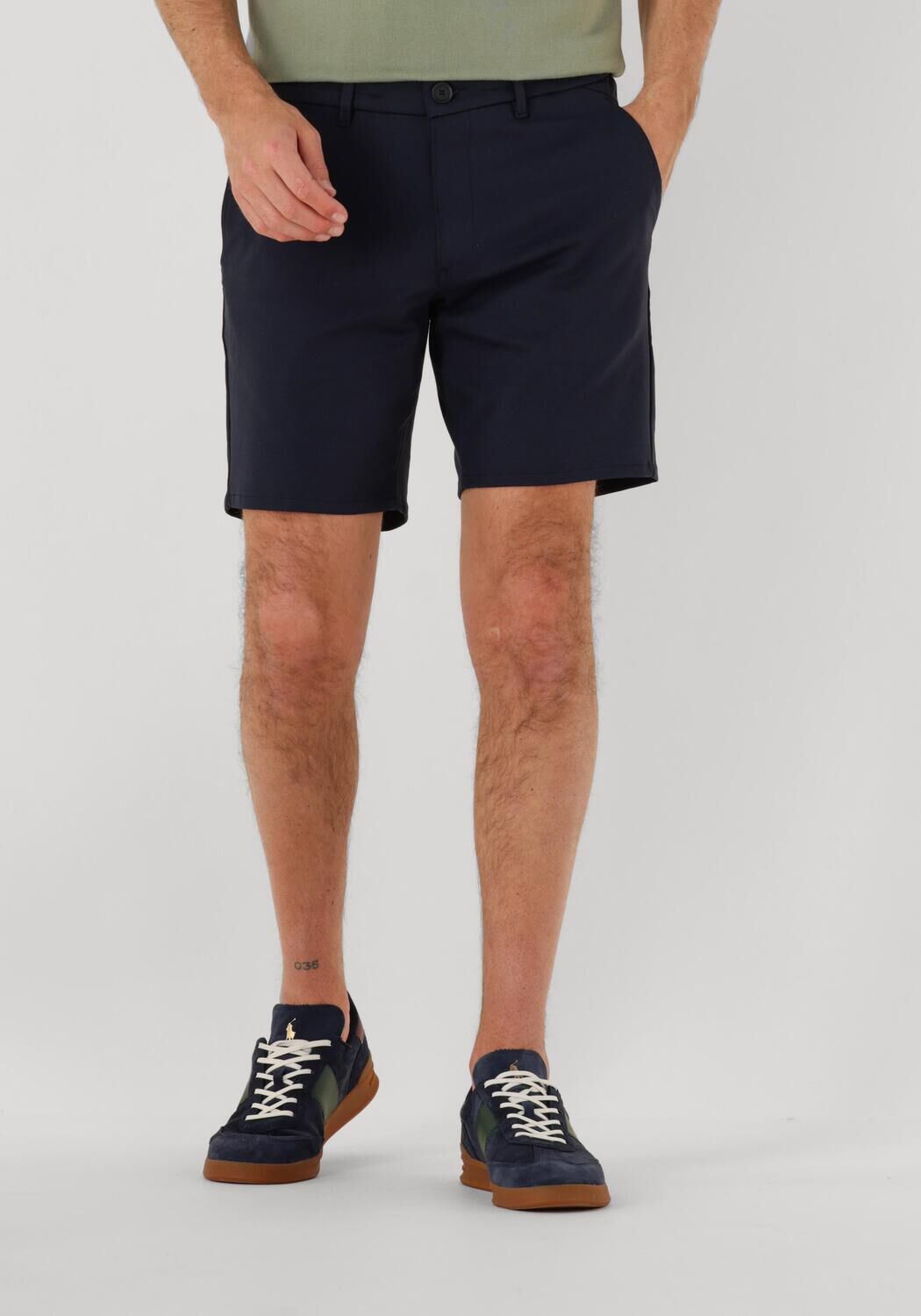 The GoodPeople Marineblauwe Klassieke Herenjas Black Heren