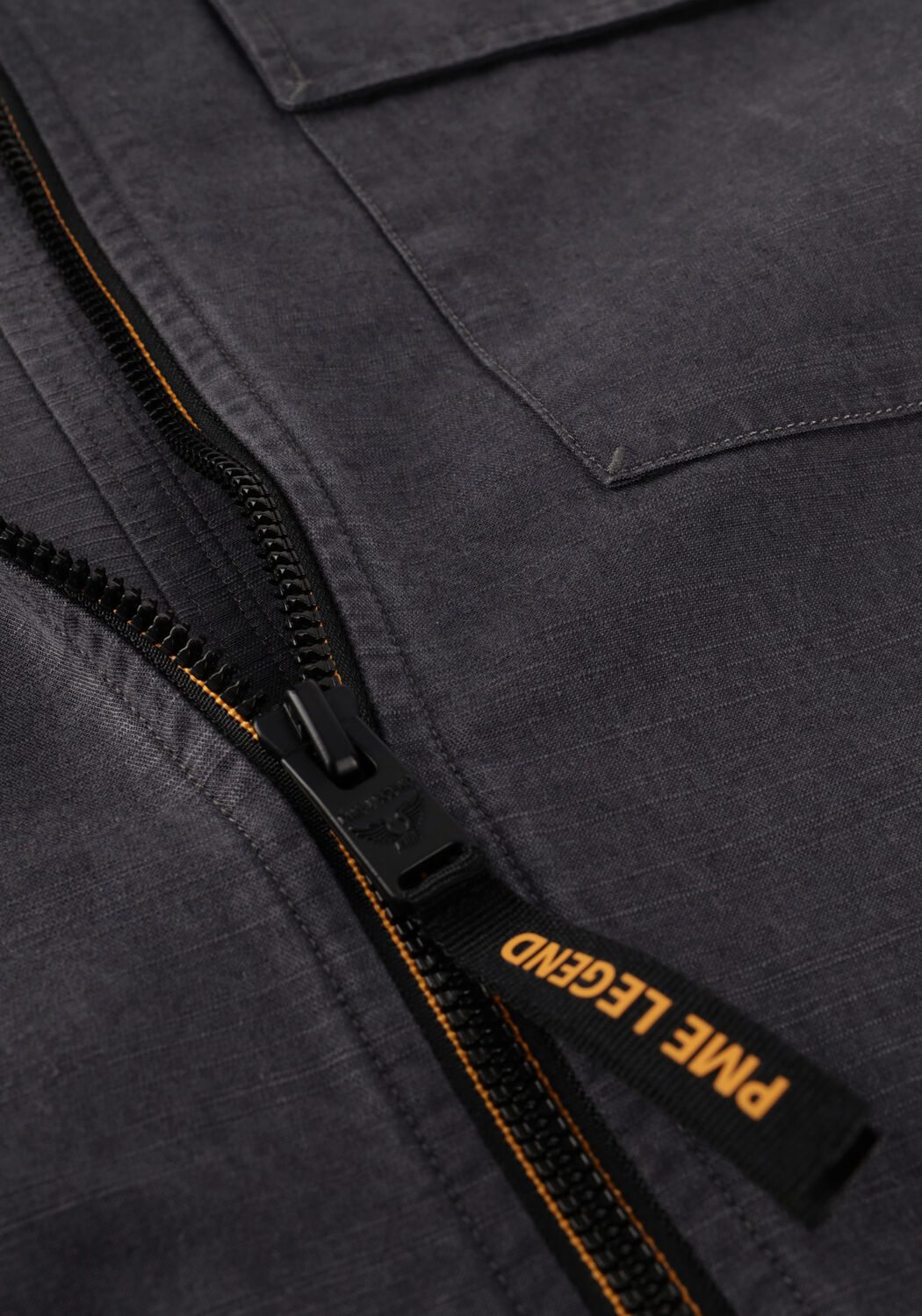 Grijze PME LEGEND Overshirt LONG SLEEVE SHIRT TENCEL LINEN BLEND - large