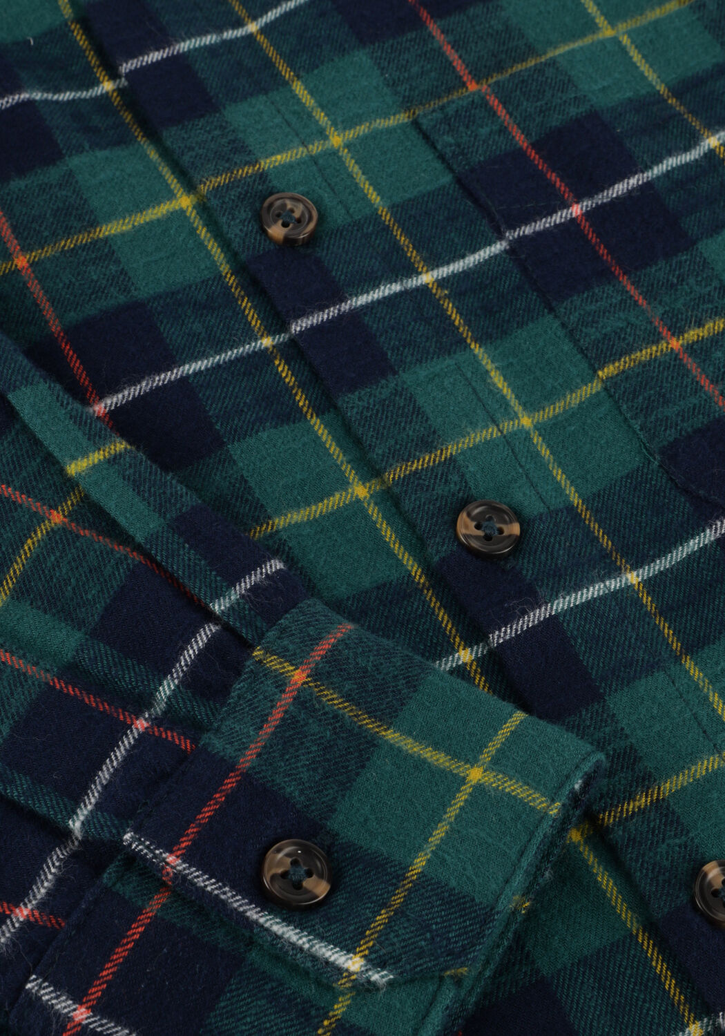 Donkergroene JENEST Casual overhemd SCOTT SHIRT - large