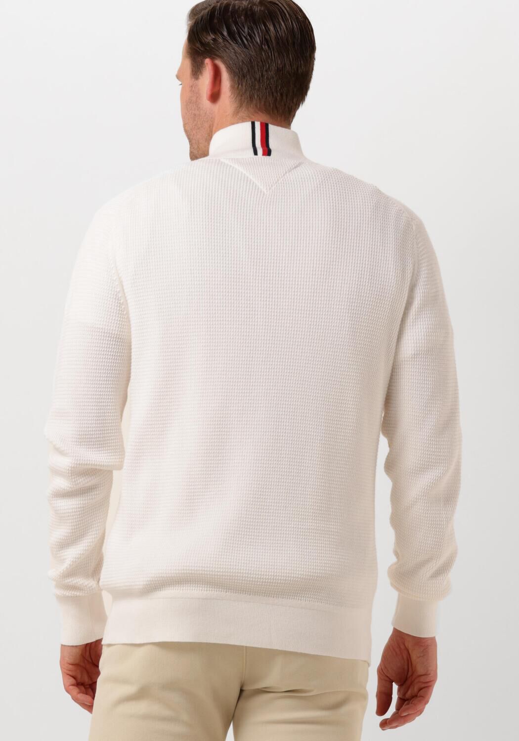 witte tommy hilfiger trui refined structure zi