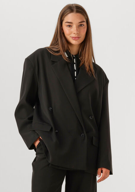 Zwarte ALIX THE LABEL Blazer LADIES WOVEN DOUBLE BREASTED BLAZER - large