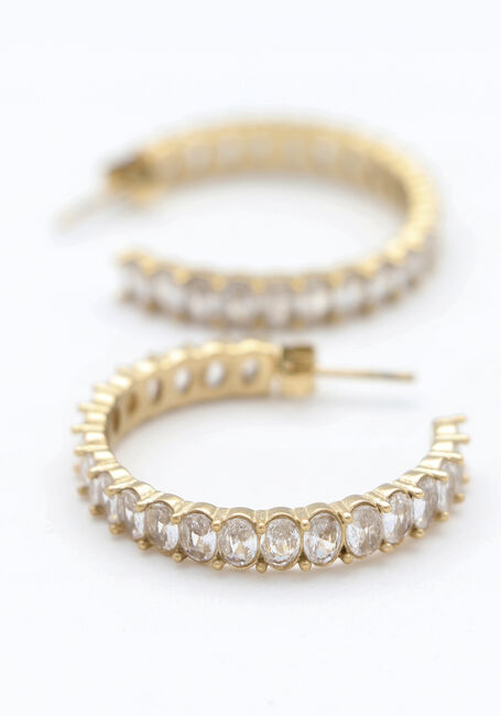 Goudkleurig NOTRE-V Oorbellen EARRING STRASS - large