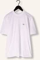 Witte CALVIN KLEIN T-shirt WOVEN LABEL RELAXED TEE Witte CALVIN KLEIN T-shirt WOVEN LABEL RELAXED TEE - medium