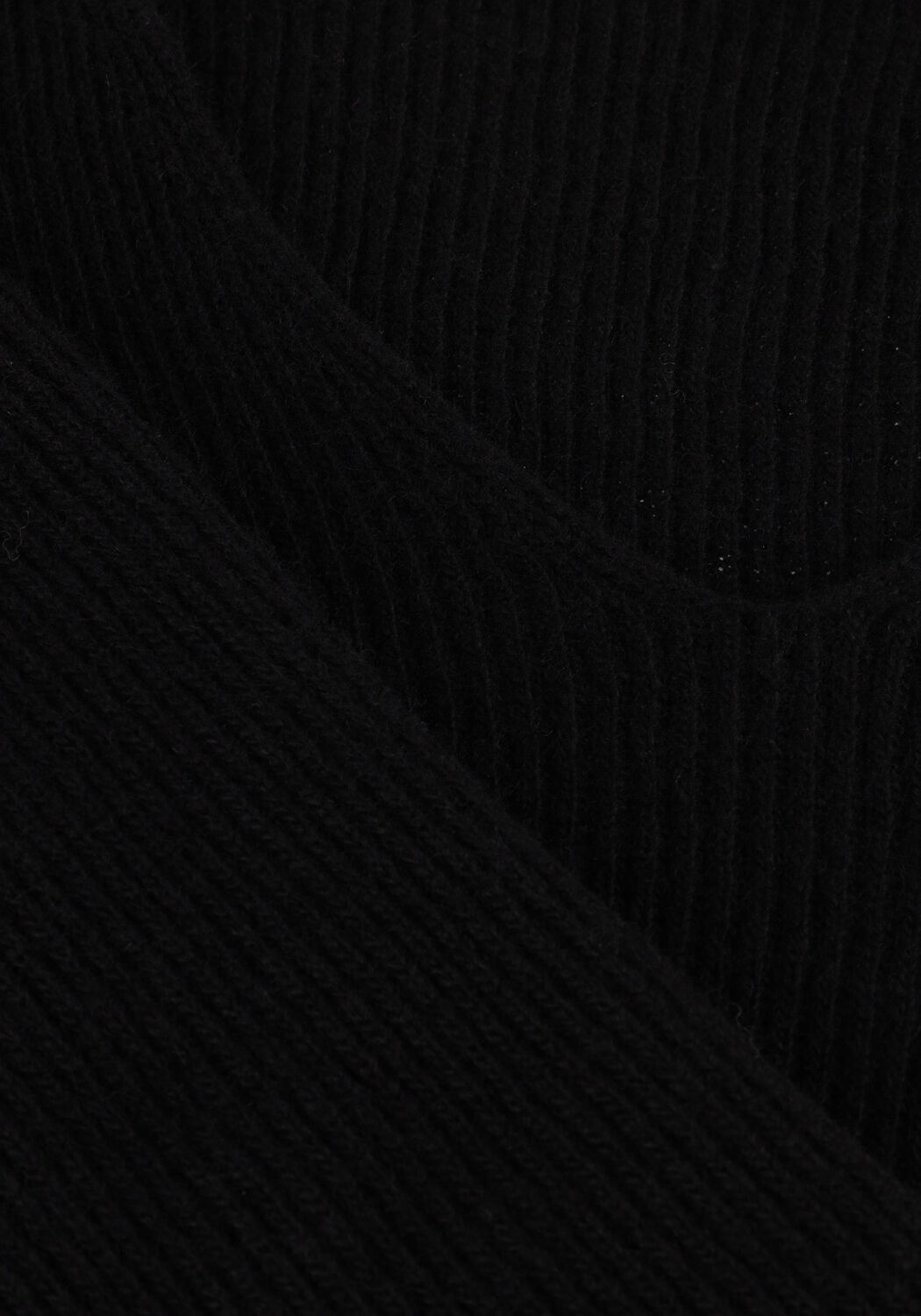 Zwarte RESORT FINEST Trui V-NECK RIB KNIT - large