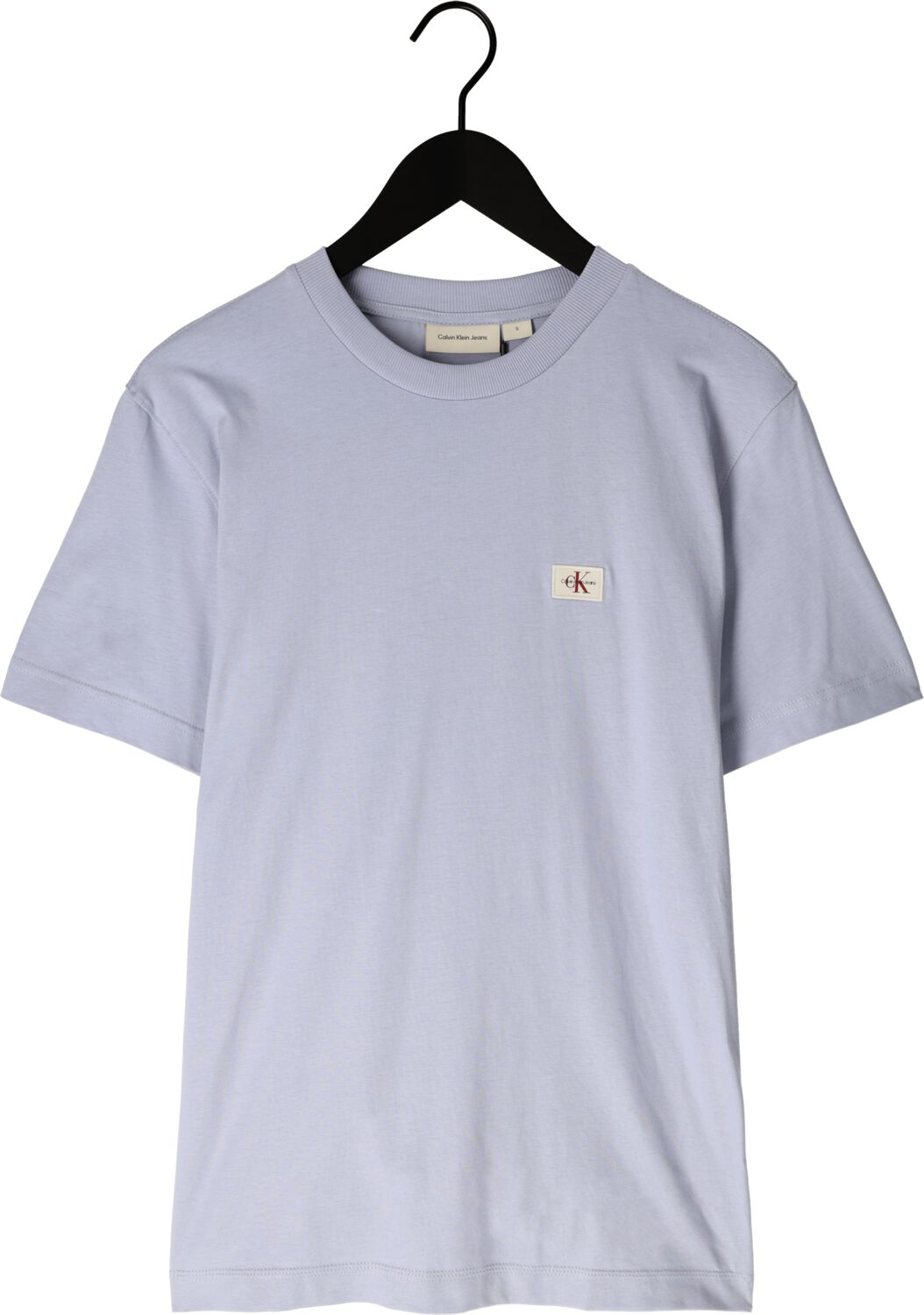 CALVIN KLEIN Heren Polo's & T-shirts Woven Label Regular Tee Blauw