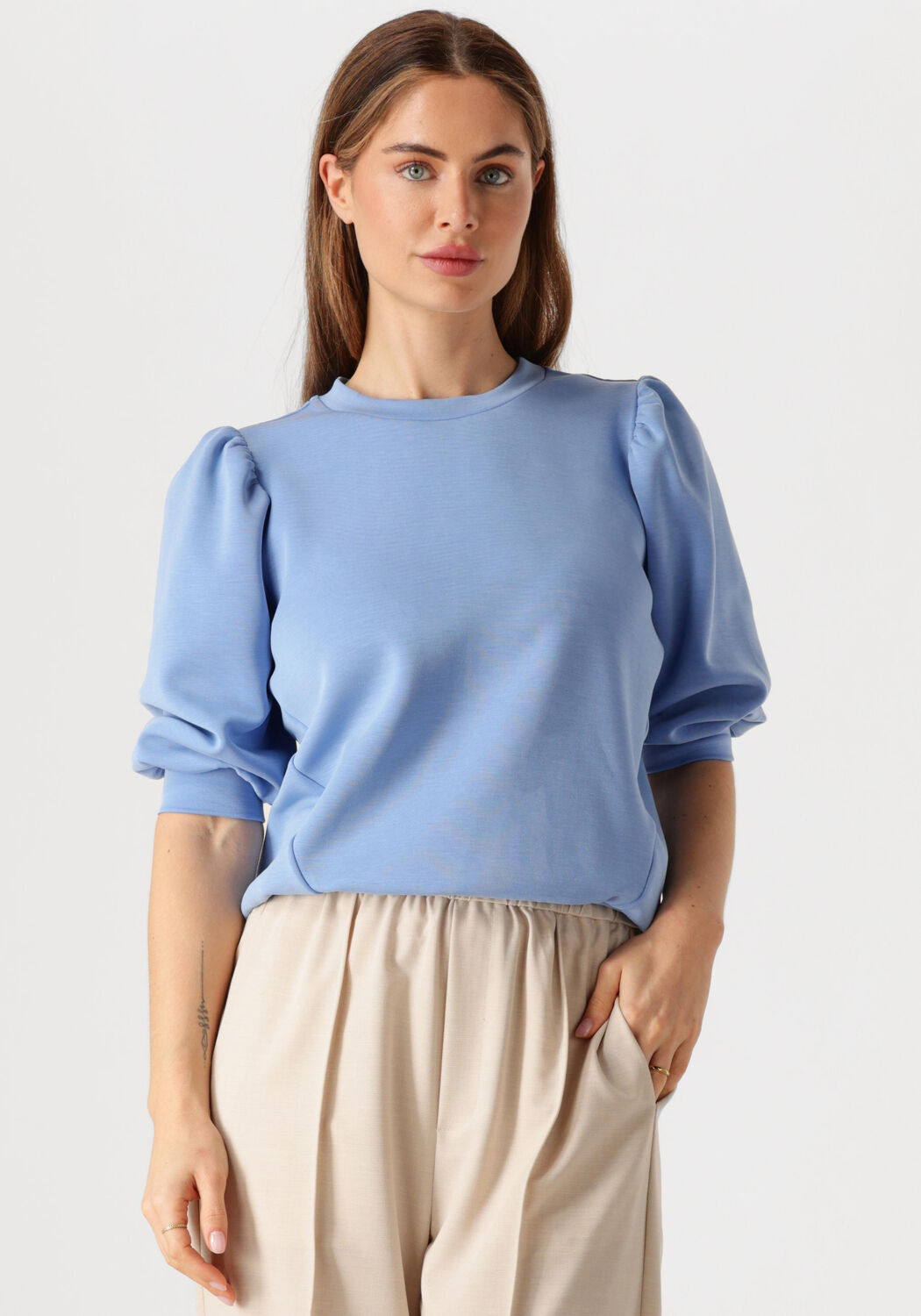 SELECTED FEMME Dames Truien & Vesten Slftenny 3 4 Sweat Top Blauw