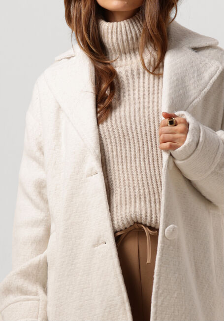 Beige NOTRE-V Mantel NV-CHARLOTTE WOOL COCOON COAT - large