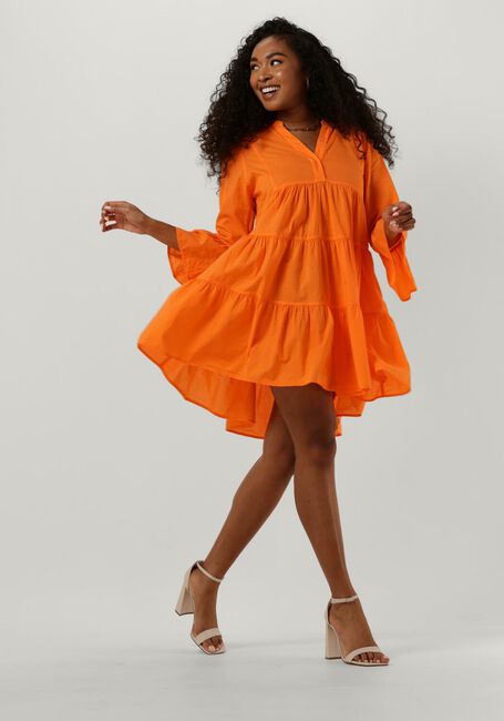 Oranje DEVOTION Mini jurk SKINARIA - large