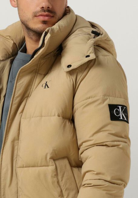 Beige CALVIN KLEIN Gewatteerde jas ESSENTIALS NON DOWN JACKET - large