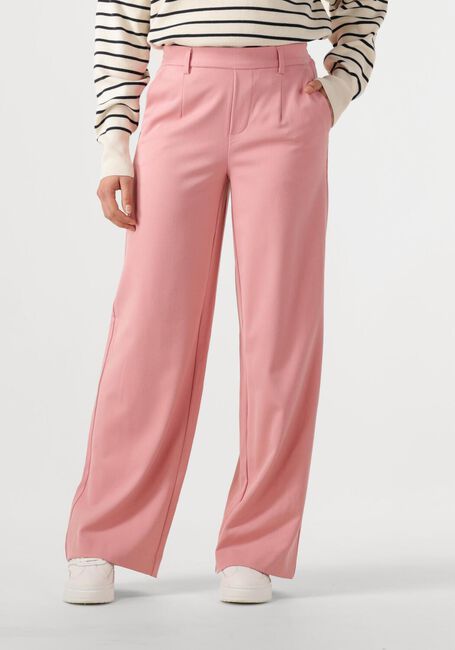 Lichtroze OBJECT Pantalon OBJLISA WIDE PANT - large