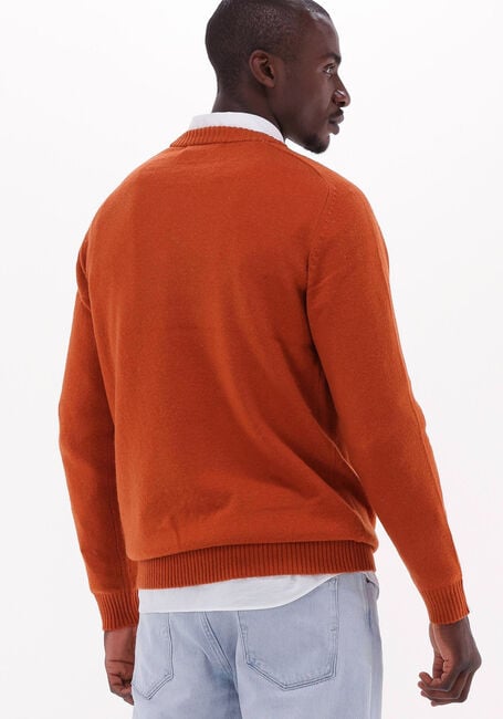 Bruine SELECTED HOMME Trui NEWCOBAN LAMBS WOOL CREW NECK W - large