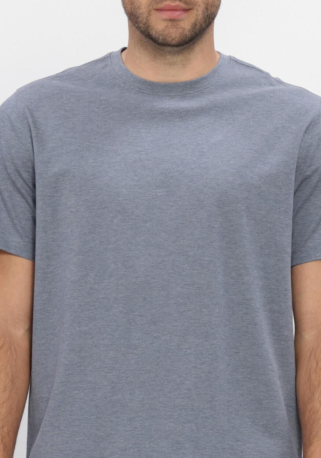 Blauwe PROFUOMO T-shirt T-SHIRT CREW NECK MERCERIZED STRETCH PIQUE - large