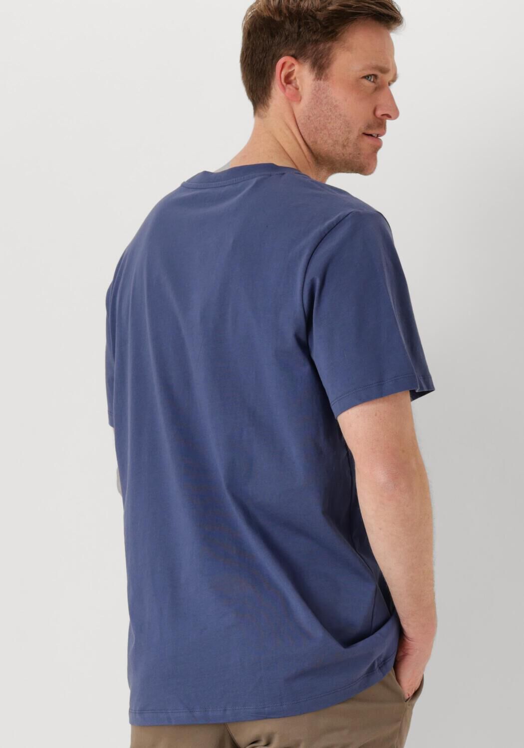 SELECTED HOMME Heren Polo's & T-shirts Slhaspen Ss O-neck Tee Noos Blauw